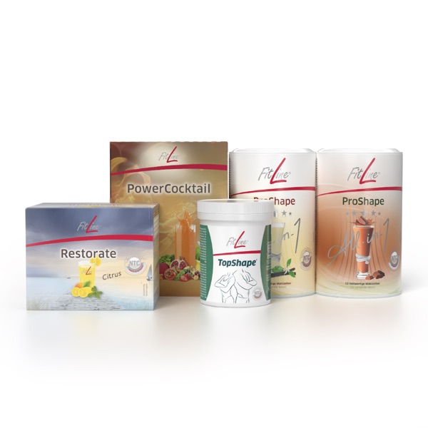 TopShape¹ Optimal-Set (PowerCocktail + Restorate Citrus + TopShape¹ + 2x ProShape)